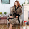 2017 Autumn winter Fleece flannel nightgown Men Women couple bathrobe pajamas lounges homewear clothes thickening robe sleepwear
