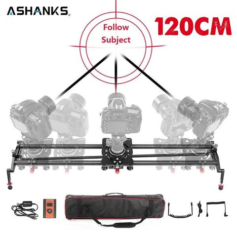ASHANKS S2 Silent Stepper Motor Motorized Timelapse Carbon Fiber Slider for Electric Control Follow Focus Interviews Shooting