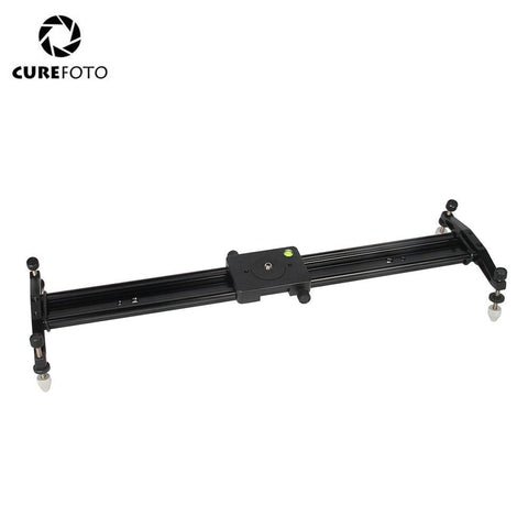 CUREFOTO 24"/60CM DSLR Camera Track Dolly Slider Video Stabilization Smooth Rail System For Photography Video 6kg Load Capacity