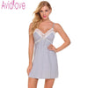 Avidlove 2018 New Summer Sexy Nightgown Nightwear Women Sleeveless V-Neck Sleepwear Night Gown Lady Home Sleep Nightdress