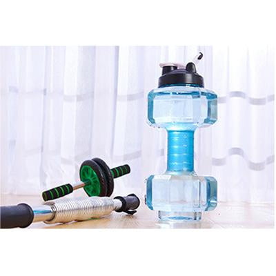 Creative Design 2.5L Dumbbells Shaped Plastic Big Large Capacity Gym Sports Equipment Water Bottle Outdoor Fitness
