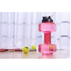 Creative Design 2.5L Dumbbells Shaped Plastic Big Large Capacity Gym Sports Equipment Water Bottle Outdoor Fitness