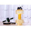 Creative Design 2.5L Dumbbells Shaped Plastic Big Large Capacity Gym Sports Equipment Water Bottle Outdoor Fitness