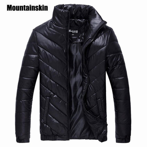 Mountainskin 2018 Brand Winter Jacket Men's Parkas Warm Jacket 5XL Casual Coats Men Cotton Padded Jacket Male Clothing EDA086