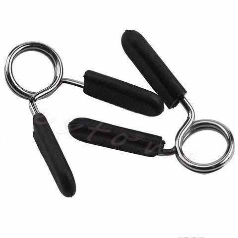 2 x 25mm Gym Weight Bar Dumbbell Lock Standard Barbell Spring Collar Clamp Clips