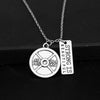 Fitness Gym Necklace Dumbbell Pendant Bodybuilding Necklaces Men Women Jewelry Sport Kettlebell Barbell Dumbbell
