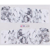 1PCS White Black Gradient Marble Nail Art Sticker Water Transfer Decal Watermark Slider Manicure Full Wrap Tool Decor JIBN624