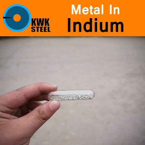 In Indium Ball Bead Pure 4N5 99.995% Periodic Table of Rare-earth Metal Elements for DIY Research Study Medicine Education