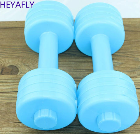 Watering   filling sand dumbbell water dumbbell children and ladies dumbbell non-toxic environmental protection plastic