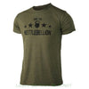 Casual Printed Tee Join The Kettlebellion - Military Green - Men's Kettlebell Triblend Workout T-shirt