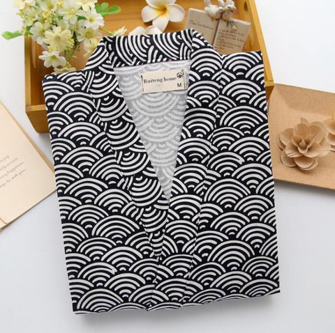 Pajamas man Spring Long sleeve Kimono men Sleepwear Autumen Cotton Nightgown Japanese
