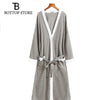 Men's Bathrobe Cotton Man Nightgown Waffle Male Robe Bathrobe Sauna Bath Towel Robe Dressing Gowns Pajamas Yukata Sleep Wear