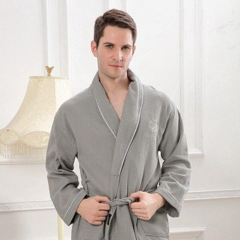 Cotton bathrobe Men kimono robe pijamas long soft warm XL Sleep Lounge Peignoir Nightgowns Lovers bridesmaid robes summer