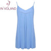 IN'VOLAND Women Slip Sleepwear Dress Plus Size XL-5XL Summer Lounge Strappy Chemise Large Nightgown Dresses Vestidos Oversized