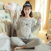 Autumn Winter Women Pyjamas Sets pajamas Sleepwear Suit Thick Warm Coral Flannel nightgown Female Cartoon Animal Pijama Mujer