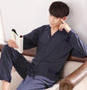 Male sleepwear 100% plus size cotton pajamas long-sleeve men autumn  winter pajama sets lounge set nightgown