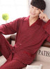 Male sleepwear 100% plus size cotton pajamas long-sleeve men autumn  winter pajama sets lounge set nightgown