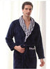 Autumn winter thickening flannel robe coral fleece bathrobe lengthen men plus size long-sleeve sleepwear nightgown warm