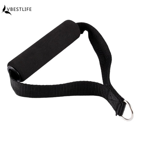 Hot Sale 1 Piece Resistance Band Handle Rope Bar Attachment Foam Handlebar Dip Station Fitness Tricep Exercise Gym Black Color