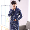 Sexy Mens Robe 100% Cotton Bathrobe Spring Autumn Nightgown Loungewear Long-sleeve Kimono XL,2XL,3XL,4XL Plus Size __4 Styles