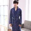 Sexy Mens Robe 100% Cotton Bathrobe Spring Autumn Nightgown Loungewear Long-sleeve Kimono XL,2XL,3XL,4XL Plus Size __4 Styles