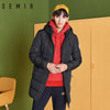 SEMIR down jacket for men casual thick warm winter long hooded coat duck down jacket for men winter clothes men outerwear