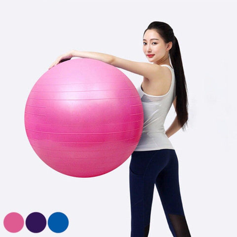 Yoga Ball Thick Explosion Proof Massage Ball Bouncing Ball Gymnastic Exercise Fitness Yoga Balance Ball 45 CM