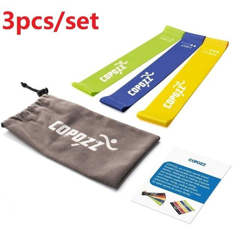 COPOZZ Resistance Bands Fitness Elastic Band 30cm Natural Latex Mini Sport Gym Workout Expander Training Yoga Pilates Exercise