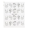 1 Sheet Water Nail Stickers Black Cartoon Animal Flamingo Fox Hollow Designs Sliders For Nail Decals DIY Manicure SASTZ651-654