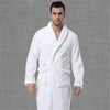 Big Size Flannel Bath Robe Solid White Thickening Sashes Long Sleeve Home Nightgown Sleepwear For Male Bathrobes Ds5090