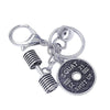 Precision production kettlebell barbell dumbbells perfect combination of fitness fashion jewelry keychain