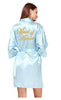 Bridesmaid robes Sleepwear Robe Wedding Bride Bridesmaid Robes Pyjama Robe Female nightwear Bathrobe Nightdress Nightgown