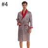 Autumn Men Boys Home Robes Male Printed Home Bathrobes Men Long Sleeves Soft Sleep Robes Home Male Casual Nightgowns Clothing