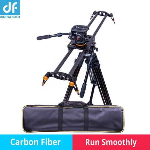 Professional Carbon fiber camera slider 10kg load travel video slider dolly track dslr rail for Nikon Canon Sony videographer