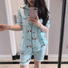 Women Pajamas Sets Short Sleeve Satin Pajamas Set Two Pieces Set Women Sleepwear Sexy Nightwear Summer Pyjama Short Sleeve Pjs