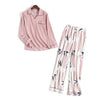 Fresh Swallow woman pajamas sets adult 100% knit cotton long sleeve Japanese pijamas sleepwear pyjamas pijama feminino sexy