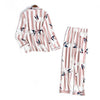 Fresh Swallow woman pajamas sets adult 100% knit cotton long sleeve Japanese pijamas sleepwear pyjamas pijama feminino sexy
