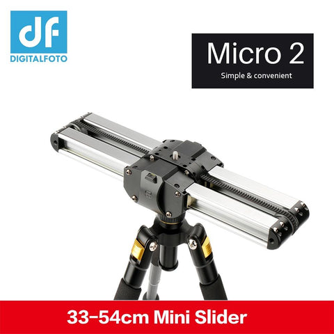 Micro 2 camera video mini slider Double Distance Travel Track Slider Dolly Rail For iphone x Smartphone DSLR//ARRI Mini/RED/BMCC