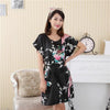 Elegant Pink Women Kimono Bath Gown Sexy Bride Bridesmaid Wedding Robe Nightgown Sexy Home Clothing Sleepwear Negligee Lingerie