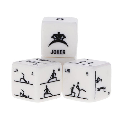 4Pcs/set new acrylic fitness exercise action dice dice