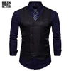 2018 New Arrival Dress Vests For Men Slim Fit Mens Suit Vest Male Waistcoat Gilet Homme Casual Sleeveless Formal Business Jacket