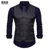 2018 New Arrival Dress Vests For Men Slim Fit Mens Suit Vest Male Waistcoat Gilet Homme Casual Sleeveless Formal Business Jacket