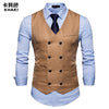 2018 New Arrival Dress Vests For Men Slim Fit Mens Suit Vest Male Waistcoat Gilet Homme Casual Sleeveless Formal Business Jacket