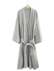Man Sleepwear Cotton Pajamas Robes Cardigan Lingerie Pajamas Tie Straps Nightgown Large Size Bathrobe Gray Black SAN0