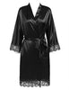 Sexy Ladies' Lace Satin Robe Gown Solid Soft Nightgown Nightwear Kimono Bathrobe Sleepwear Wedding Bride Bridesmaid Robes