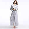 Men Winter Extra Long Thick Thermal Bathrobe Mens Luxury Flannel Warm Kimono Bath Robe Women Sexy Fur Robes Male Soft Nightgown
