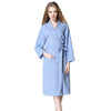 YJSFG HOUSE New Men Women Robes Sleep Lounge Bathrobe Cotton Robe Nightgown Sleepwear Long Soft Belt Home Hotel Male Female Home