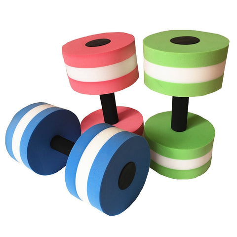 Hot New EVA Floating Dumbbell Water Aerobics Aquatic Barbell Swimming Water Yoga Durable Sport Fitness Exercise Equipment