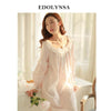 New Arrivals Vintage Nightgowns Sleepshirts Sexy Home Dress Lace Sleepwear Solid Sleep & Lounge Cotton Nightgown female  #H93
