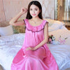 2018 Summer Nightgown sexy sleeveless Night dress women Plus size XXXXL Lace and silk Nightgowns sleepwear sleepshirt nightdress